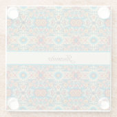 Fiesta開花、カスタマイズ可能 ガラスコースター (裏面)