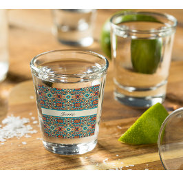 Fiesta開花、カスタマイズ可能 ショットグラス