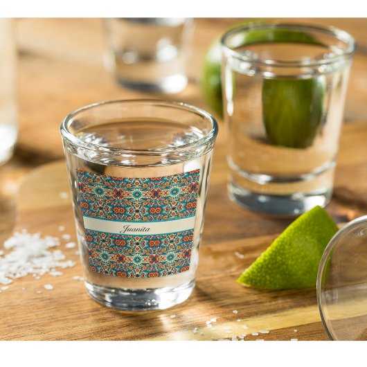 Fiesta開花、カスタマイズ可能 ショットグラス