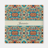 Fiesta開花、カスタマイズ可能 マグネット (正面)