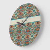 Fiesta開花、カスタマイズ可能 ラージ壁時計 (傾斜)