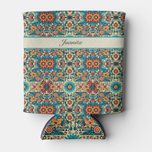 Fiesta開花、カスタマイズ可能 缶クーラー (正面)