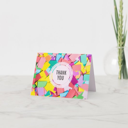 「Fiesta」 – 折り畳み型結婚サンキューカード サンキューカード (正面)