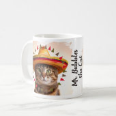 Fiesta 縁どのまわりにのおもしろい写真 コーヒーマグカップ (正面左)