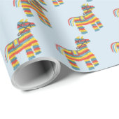 FIESTA!青大切色のピニャータ淡い色のパターン ラッピングペーパー (ロールコーナー)