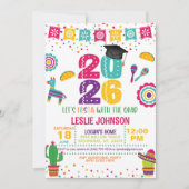 Fiesta 2026 Graduation Invitation 招待状 (正面)