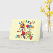 Fiesta 2nd誕生日Tシャツとギフト カード (黄色い花)