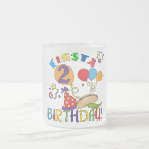 Fiesta 2nd誕生日Tシャツとギフト フロストグラスマグカップ