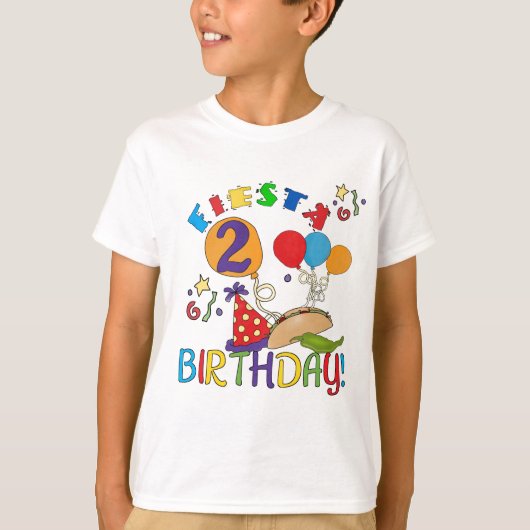 Fiesta 2nd誕生日Tシャツとギフト Tシャツ (正面)