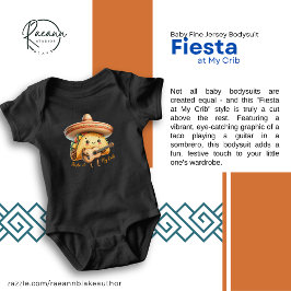 Fiesta at My Crib Baby Fine Jersey Bodysuit ベビーボディスーツ