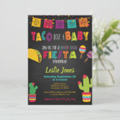 Fiesta Baby Shower Tacoによるベビー性の発見 招待状 (スタンド正面)