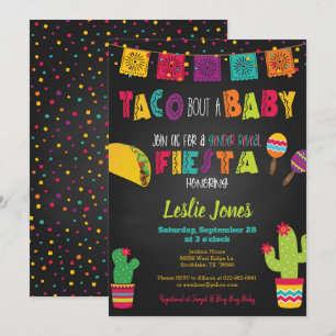 Fiesta Baby Shower Tacoによるベビー性の発見 招待状