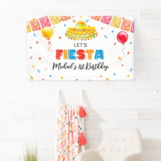 FIESTA Birthday Party banner backdrop  横断幕 (インサイチュ)