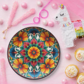 💀🎉Fiesta Bloomware Día de los Muertos ペーパープレート (パーティー)