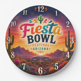 Fiesta Bowl Festival Arizona Desert ペーパープレート