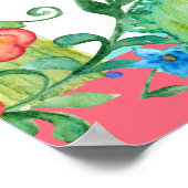 Fiesta Cactusフローラ3番目の誕生日パーティー ポスター (角)