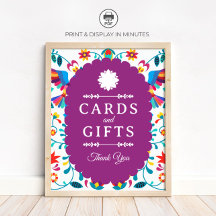 Fiesta Cards and Gifts ブライダルシャワーサイン