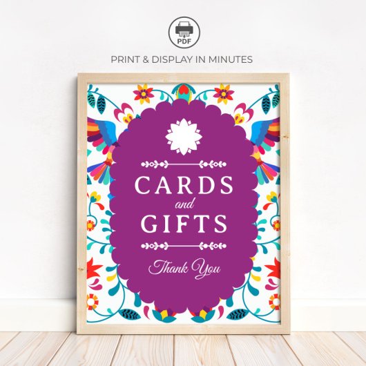 Fiesta Cards and Gifts ブライダルシャワーサイン ポスター