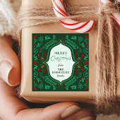 Fiesta Christmas Favor Sticker スクエアシール