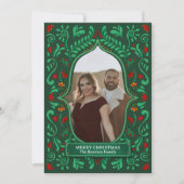 Fiesta Christmas Papel Picado Photo Greeting Card 招待状 (正面)