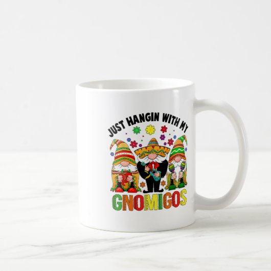 Fiesta Cinco De MayoとMy Gnomies Mexicanおもしろいの提携 コーヒーマグカップ (右)