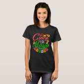 Fiesta Cinco de Mayo Mexican Maracas Tacos Avocado Tシャツ (正面フル)