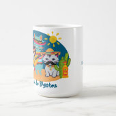 Fiesta de Bigotes | Mexican Culture Cats Gift コーヒーマグカップ (中央)