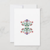 Fiesta de bodas Tarjeta de agradecimiento roja Mex サンキューカード (裏面)