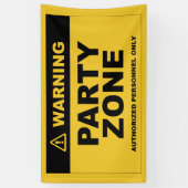 Fiesta de cumpleaños Construcción Party Zone 横断幕 (縦)