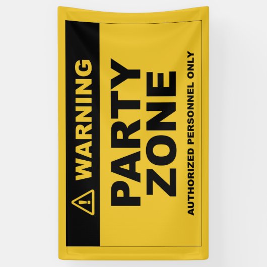 Fiesta de cumpleaños Construcción Party Zone 横断幕 (縦)