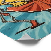 Fiesta de las Calaveras:踊り骨格タイダイ ポスター (角)