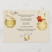 Fiesta de Navidad Elegante Decorada 招待状 (裏面)