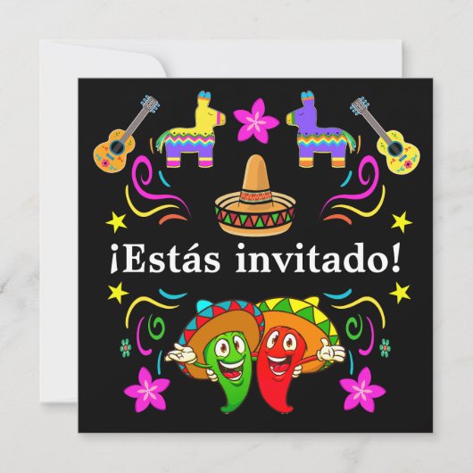 Fiesta - Estas invitado! 招待状 (正面)