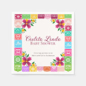 Fiesta Floral Cielito Lindo Baby Shower Napkins スタンダードカクテルナプキン (正面)