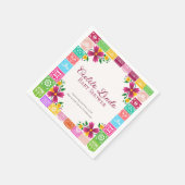 Fiesta Floral Cielito Lindo Baby Shower Napkins スタンダードカクテルナプキン (角)