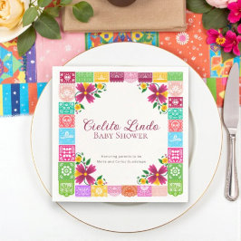 Fiesta Floral Cielito Lindo Baby Shower Napkins スタンダードカクテルナプキン