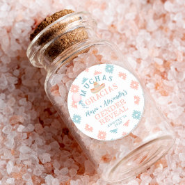 Fiesta Gender Reveal Thank You ラウンドシール