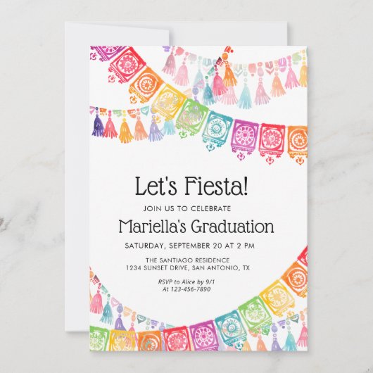 Fiesta Graduation 招待状 (正面)