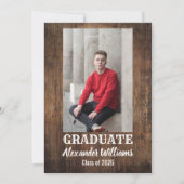 Fiesta Graduation Party Cowboy and Cowgirl Grad 招待状 (裏面)