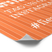 Fiesta Instagramサインパーティー写真結婚のイベント ポスター (角)