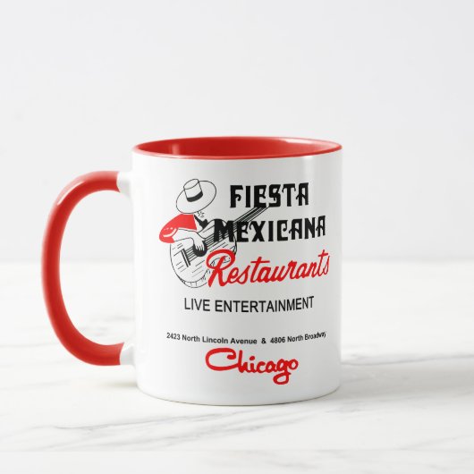 Fiesta Mexicana Restaurant，シカゴ， IL マグカップ (左)