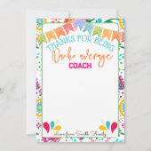 fiesta nacho平均先生コーチギフトカード 招待状 (正面)