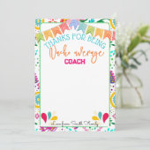 fiesta nacho平均先生コーチギフトカード 招待状 (スタンド正面)