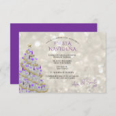 Fiesta Navideña Sofisticada 招待状 (正面/裏面)