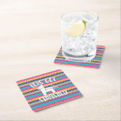 Fiesta Pinataを壊おもしろいそう スクエアペーパーコースター (インサイチュ)