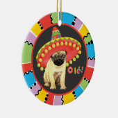 Fiesta Pug セラミックオーナメント (右)