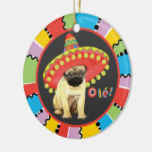 Fiesta Pug セラミックオーナメント (左)