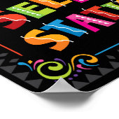 Fiesta SELFIE STATION Party Sign Print ポスター (角)