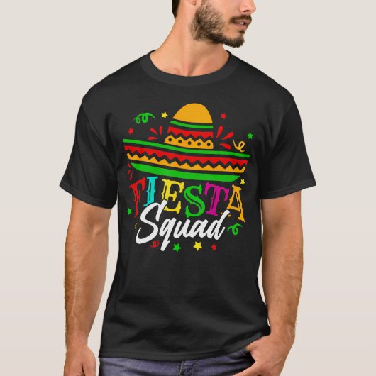 Fiesta Squad Cinco De Mayo Mexican Tシャツ (正面)
