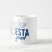 Fiesta Squad Fiesta Bachelorette Party Shirts, 3/3 コーヒーマグカップ (正面左)